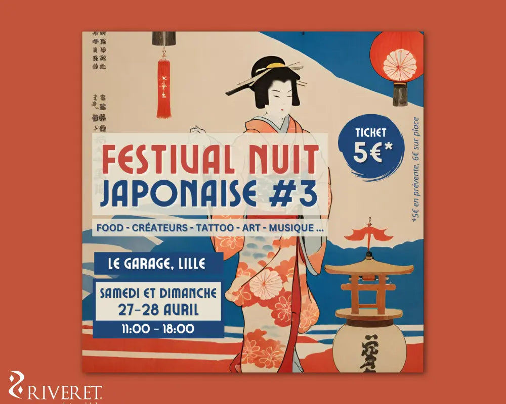 【News】【RIVERET】RIVERETの製品がフランスで行われたイベント『Festival Nuit Japonaise』に出展いたしました。
