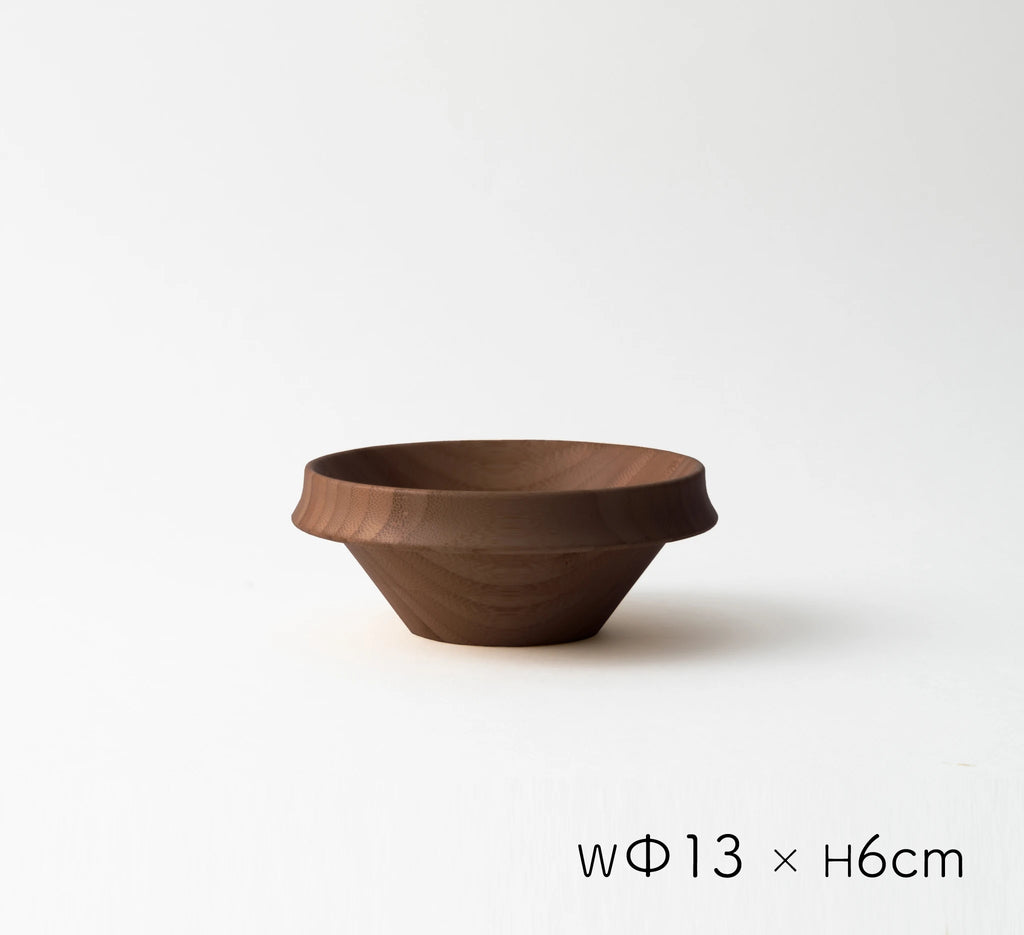 Salad bowl Flare (bamboo: painted brown) 