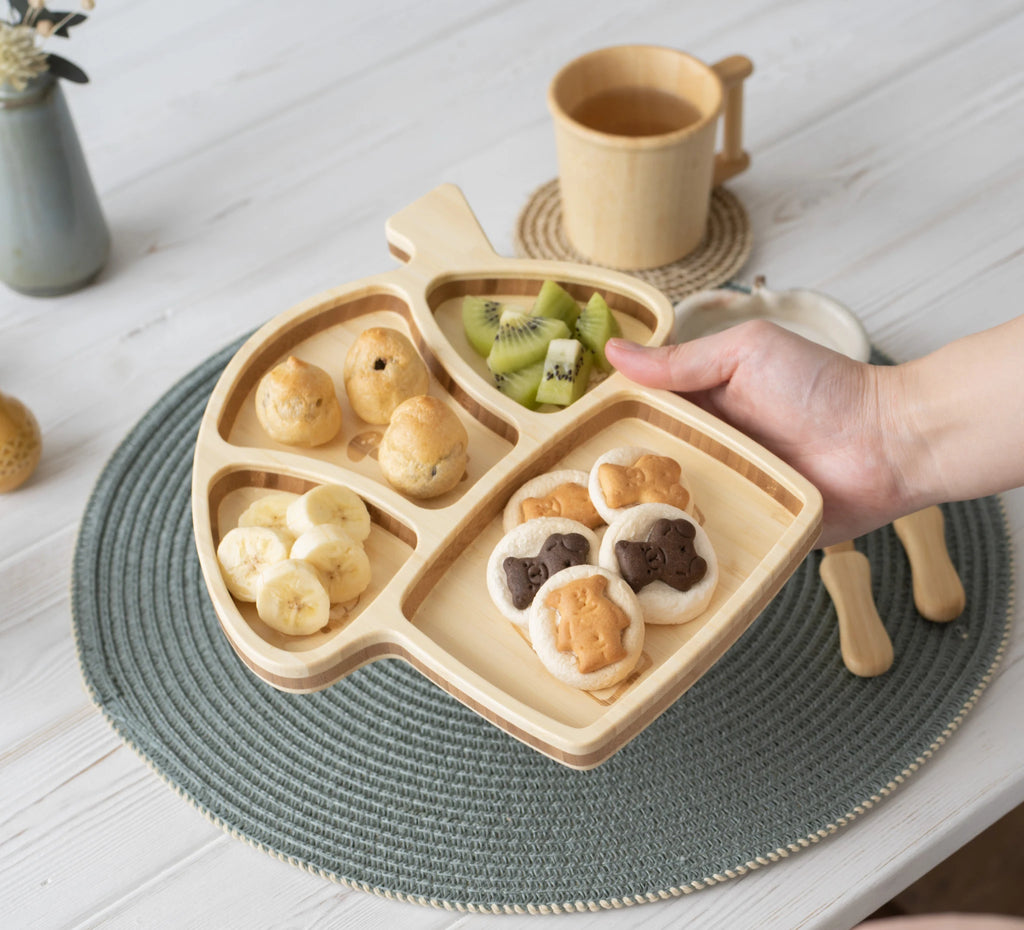 はじめてごはんセット きのこのおうちプレートセット＋アグニースタイ