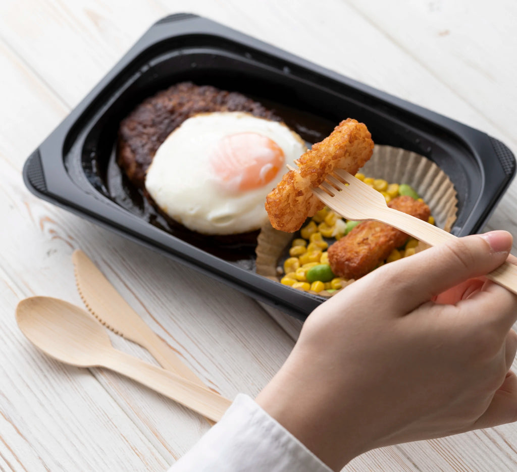 Disposable 17cm spoon and fork 
