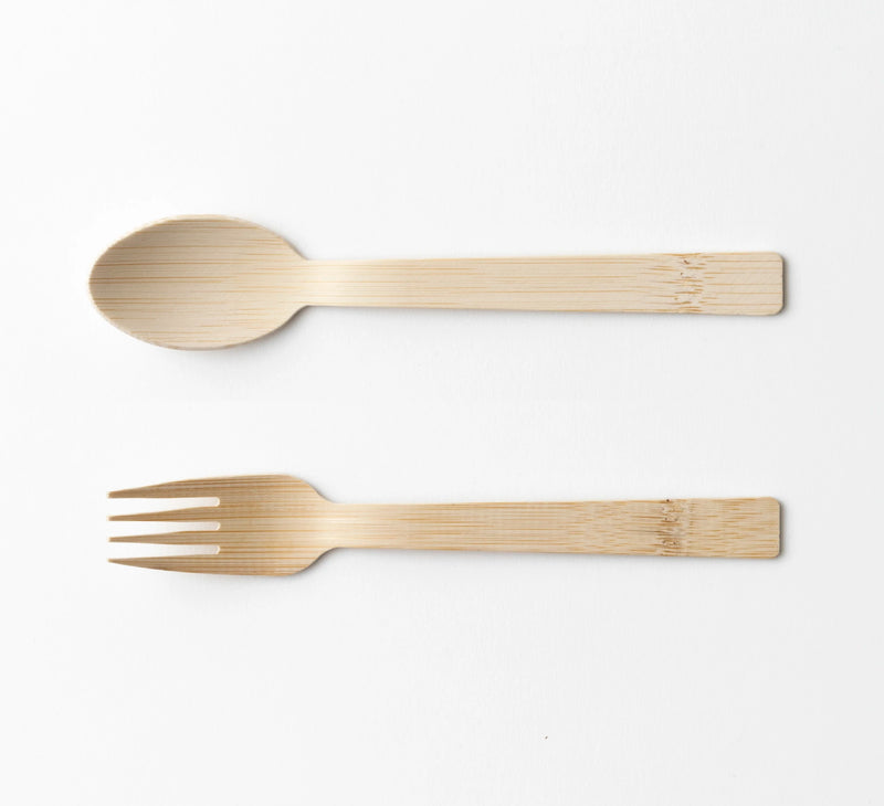 Disposable 17cm spoon and fork 