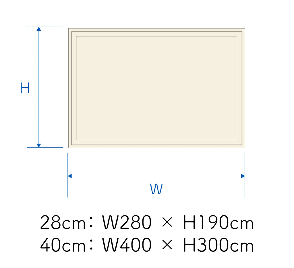 面材には孟宗竹、フチには松を使用しており、サイズは横幅28cmと40cmでお選びいただけます。