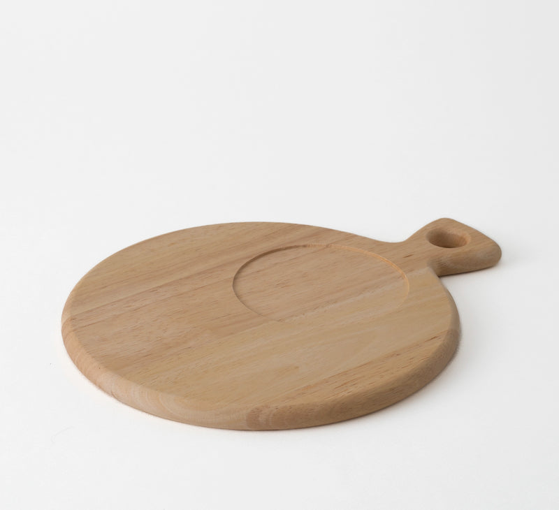 Round board (rubber wood: colored paint) 