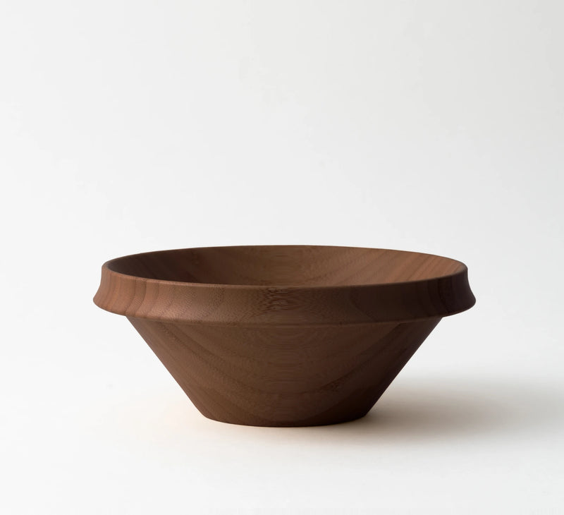 Salad bowl Flare (bamboo: painted brown) 