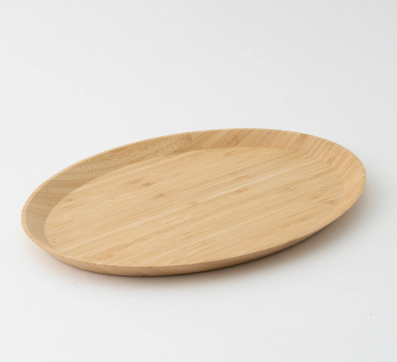 Oval Plate Bamboo 