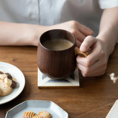 カフェオレマグ (アイボリー/マホガニー)